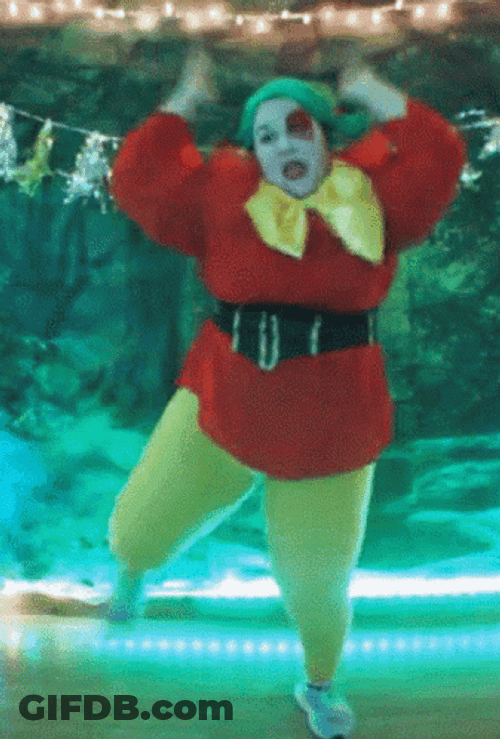 Lady With Pumpkin Outfit Dance GIF