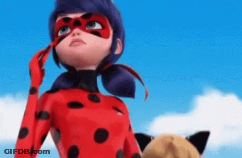 Ladybug And Cat Noir Standing GIF