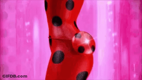 Ladybug Close Up Pink Background GIF
