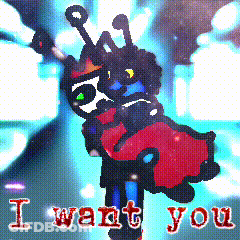 Ladybug Drawing Saying I Want You GIF