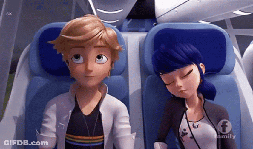 Ladybug Marinette Leaning On Adrienne GIF
