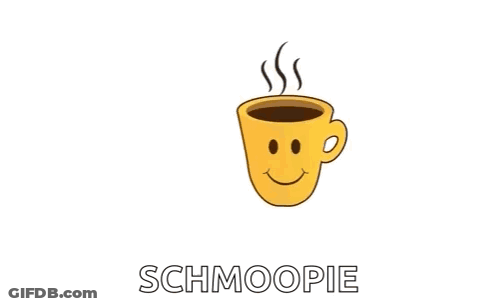 Ladybug Next To Coffee Saying Good Morning Schmoopie GIF