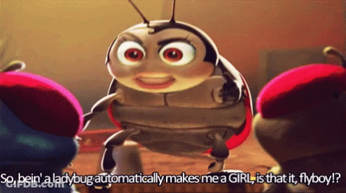 Ladybug Saying Being A Ladybug Makes Me A Girl Flyboy GIF