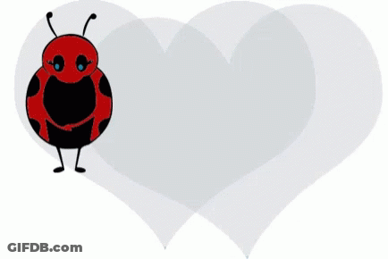 Ladybug Sitting On Easter Egg Saying Happy Easter GIF
