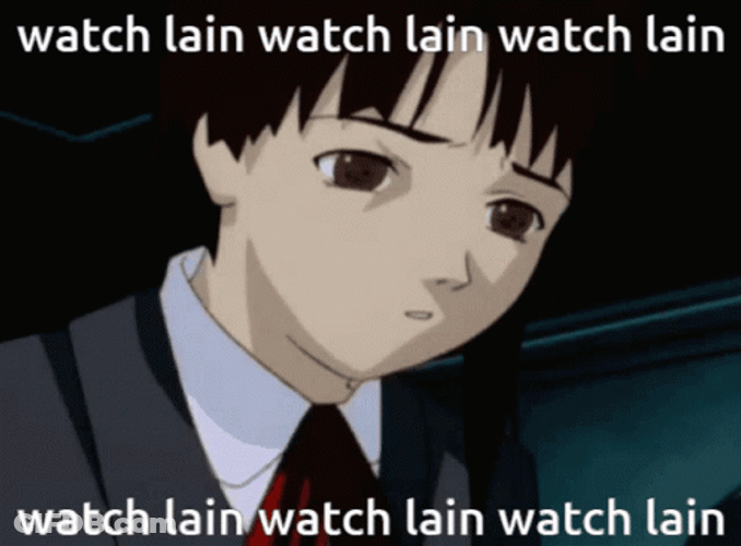 Lain Anime Cover Ear GIF