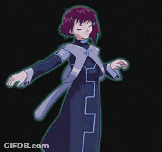 Lain Iwakura Anime Spinning Slow GIF