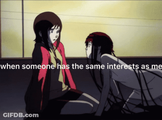 Lain Kissed Arisu Anime GIF