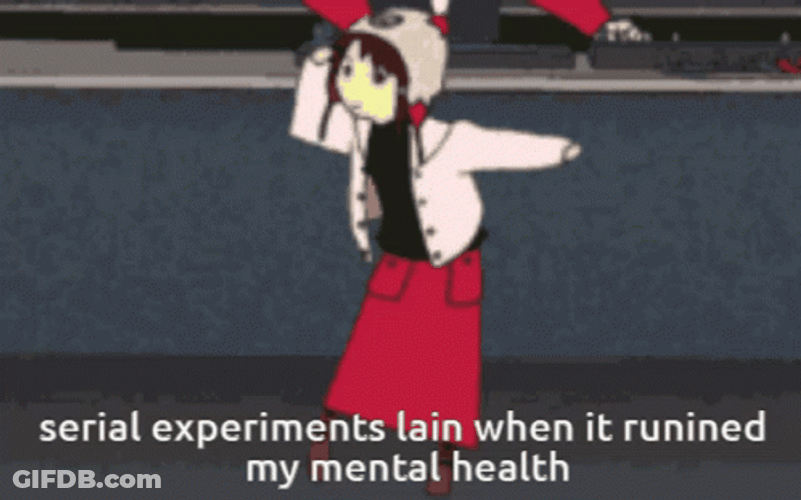 Lain Serial Experiment Mental Health GIF