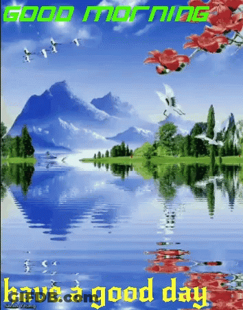 Lake With Good Morning Have A Good Day GIF
