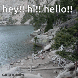 Lake With Hey Hi Hello GIF