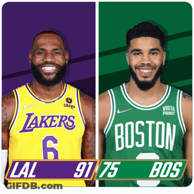 Lakers And Boston Players GIF
