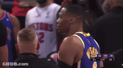 Lakers Basketball Player In Crowd GIF