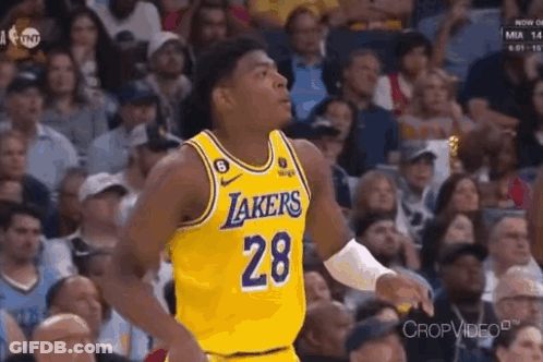 Lakers Basketball Player Standing GIF