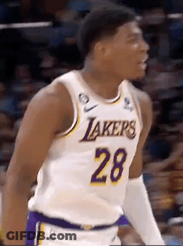 Lakers Basketball Player Standing On Court GIF