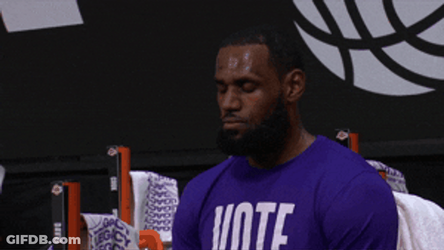Lakers Lebron James Composed Breathing GIF