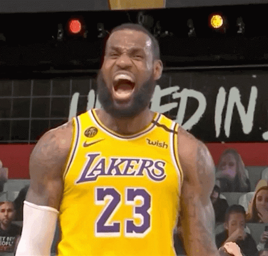 Lakers Lebron James Crazy Laugh GIF