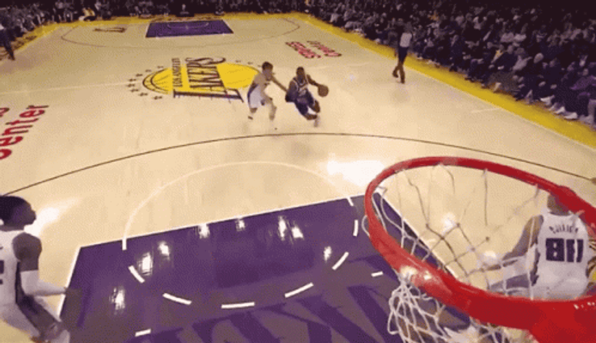 Lakers Lebron James Poster Dunk GIF