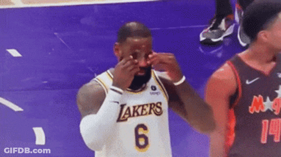 Lakers Lebron James Serious Look GIF