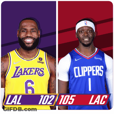 Lakers Player And Clippers Player GIF
