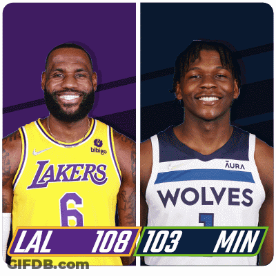 Lakers Player And Wolves Player GIF