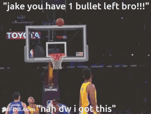 Lakers Player Shooting Hoop GIF