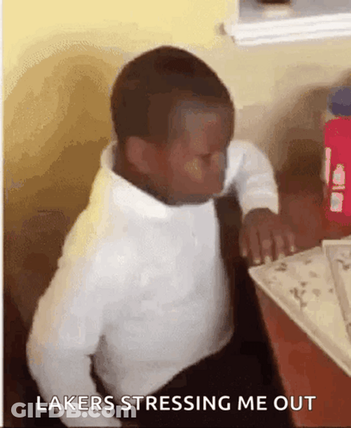 Lakers Stressing The Kid GIF