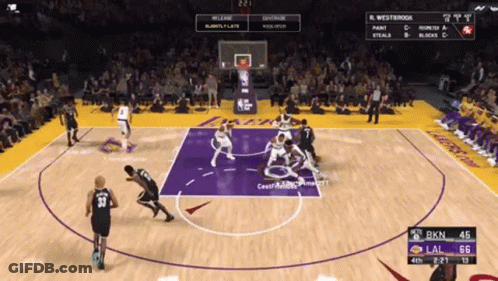 Lakers Vs Bucks Basketball Game GIF