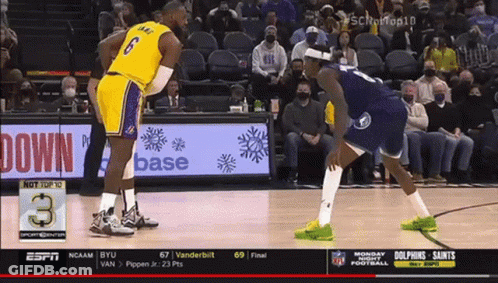 Lakers Vs Dolphins Basketball Game On ESPN GIF