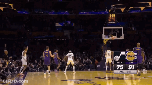 Lakers Vs Utah Jazz Basketball Game GIF