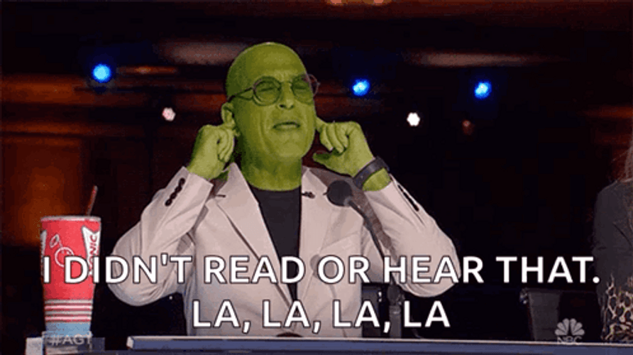 Lalala I Didn't Read Or Hear That Howie Mandel GIF
