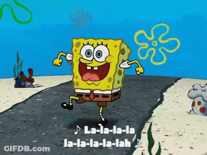 Lalala Spongebob Squarepants GIF