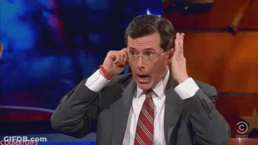 Lalala Stephen Colbert Got Annoyed GIF