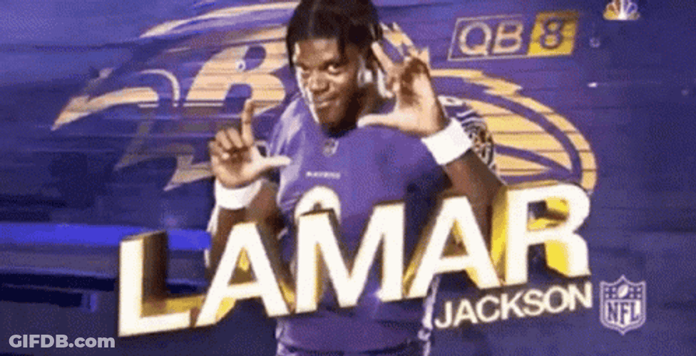 Lamar Jackson Baltimore Ravens Kickoff GIF