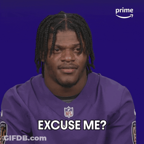 Lamar Jackson Excuse Me GIF