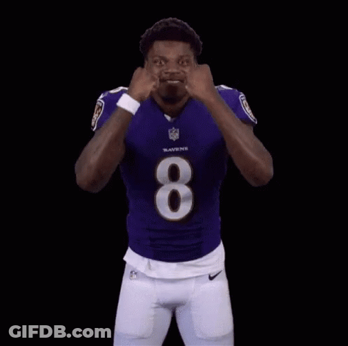 Lamar Jackson Happy Gesture GIF