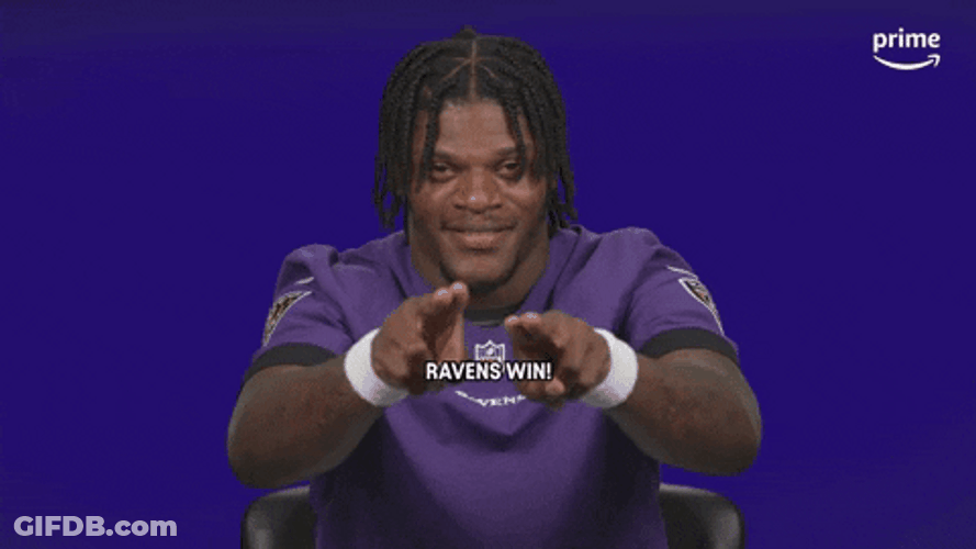 Lamar Jackson Ravens Win GIF