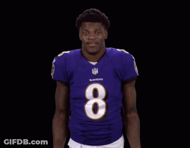 Lamar Jackson Shrug GIF