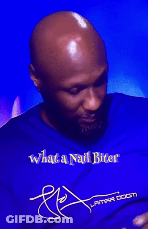 Lamar Odom Nail Biter GIF