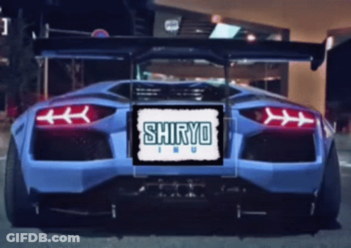 Lamborghini Blue Bumper Lights GIF