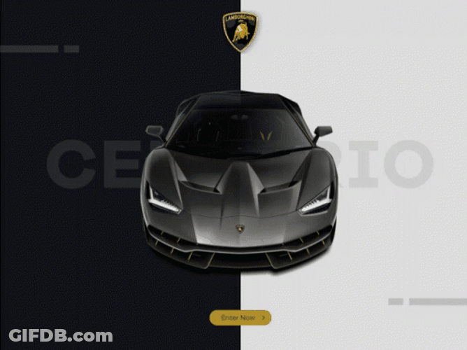 Lamborghini Centenario Gray 3D Model GIF