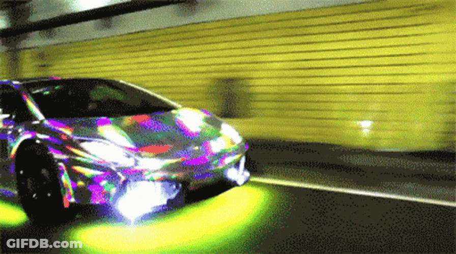 Lamborghini Prismatic Paint Cool Cars GIF