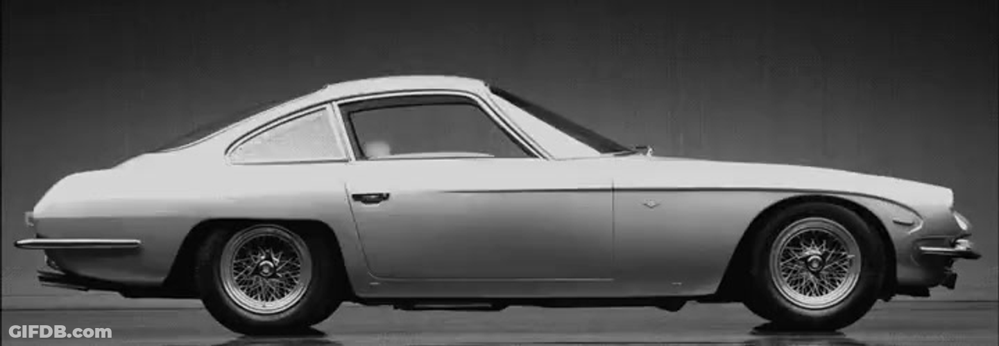 Lamborghini Sports Cars Through Time Evolution GIF