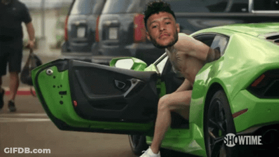 Lamborghini Terrell Ox Coming Out Of Car GIF