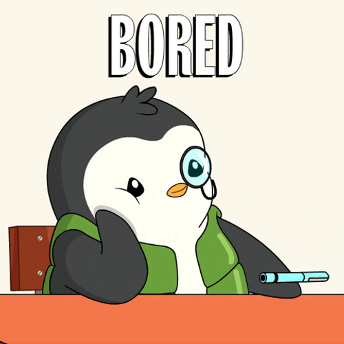 Lame Pudgy Penguin Bored GIF