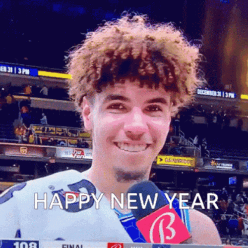 Lamelo Ball Happy New Year GIF