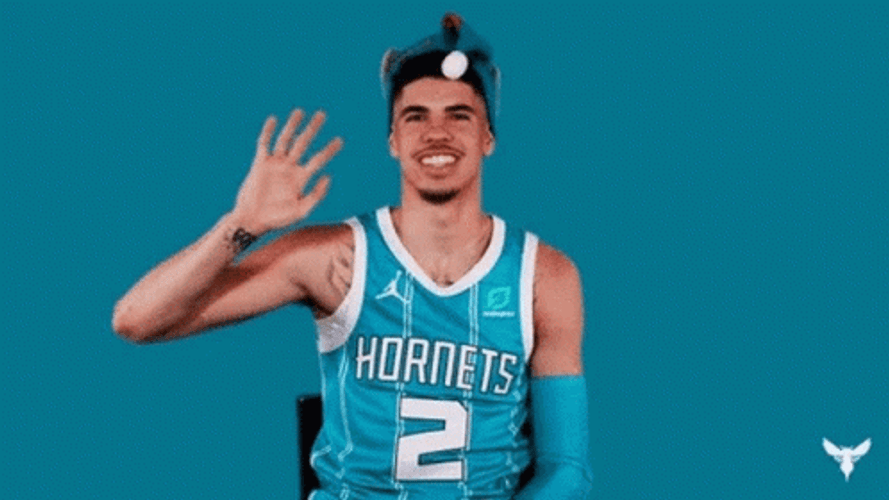 Lamelo Ball Waving Hand GIF