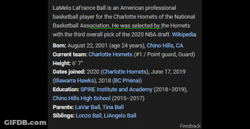 Lamelo LaFrance Ball Basketball Player GIF