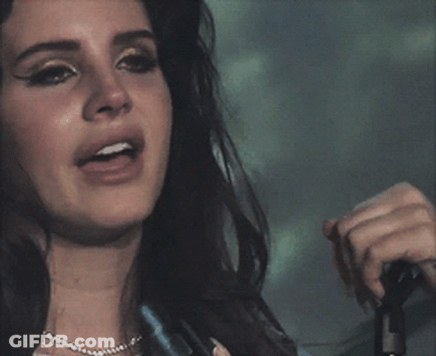 Lana Del Rey Being Emotional GIF