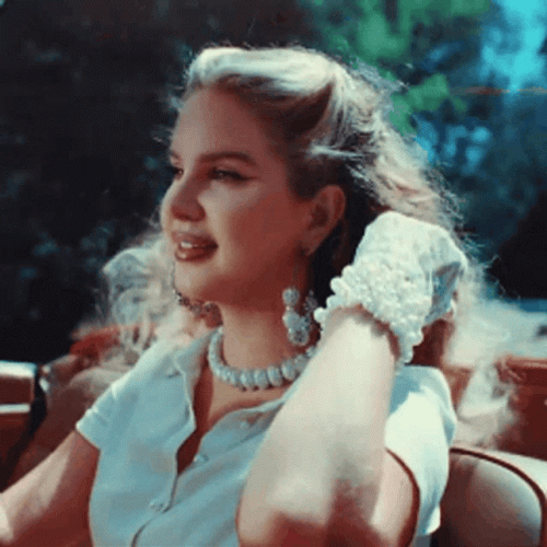 Lana Del Rey Driving Topdown Car GIF