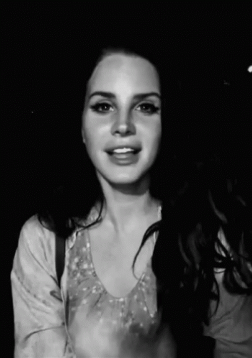 Lana Del Rey Flying Kiss GIF